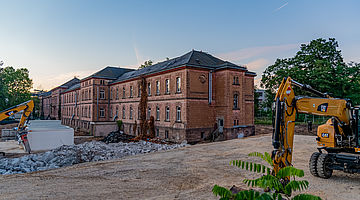 The former mental asylum Heil- und Pflegeanstalt, HuPfla, in Erlangen